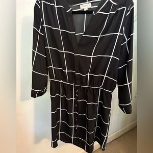 Black and white light dress